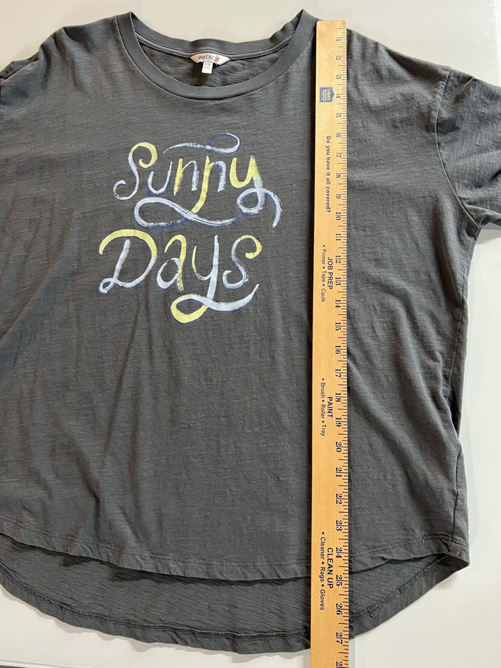 WildFox Sunny Days Gray Short Sleeve Tee Womens XXL - Picture 6 of 6